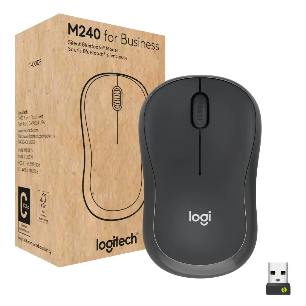 LOGITECH M240 for Business Silent BT+WL Mouse