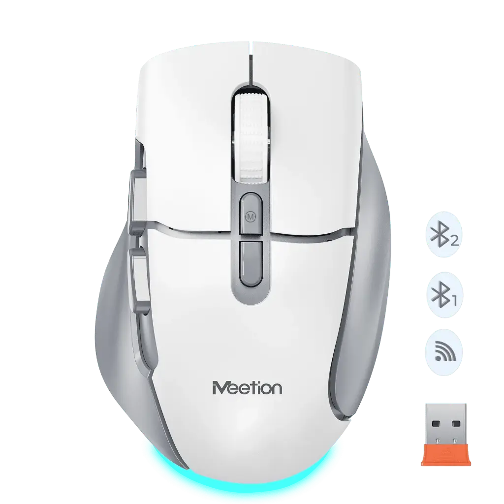Meetion BTM001 Rechargeable Multi-color Ergonomic Mouse