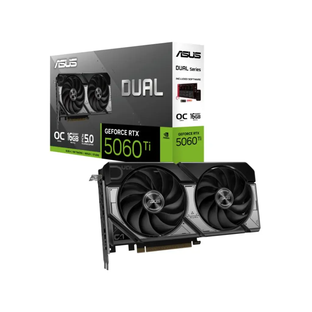 VGA PC CARD ASUS Dual RTX 5060 Ti OC Edition - 16GB
