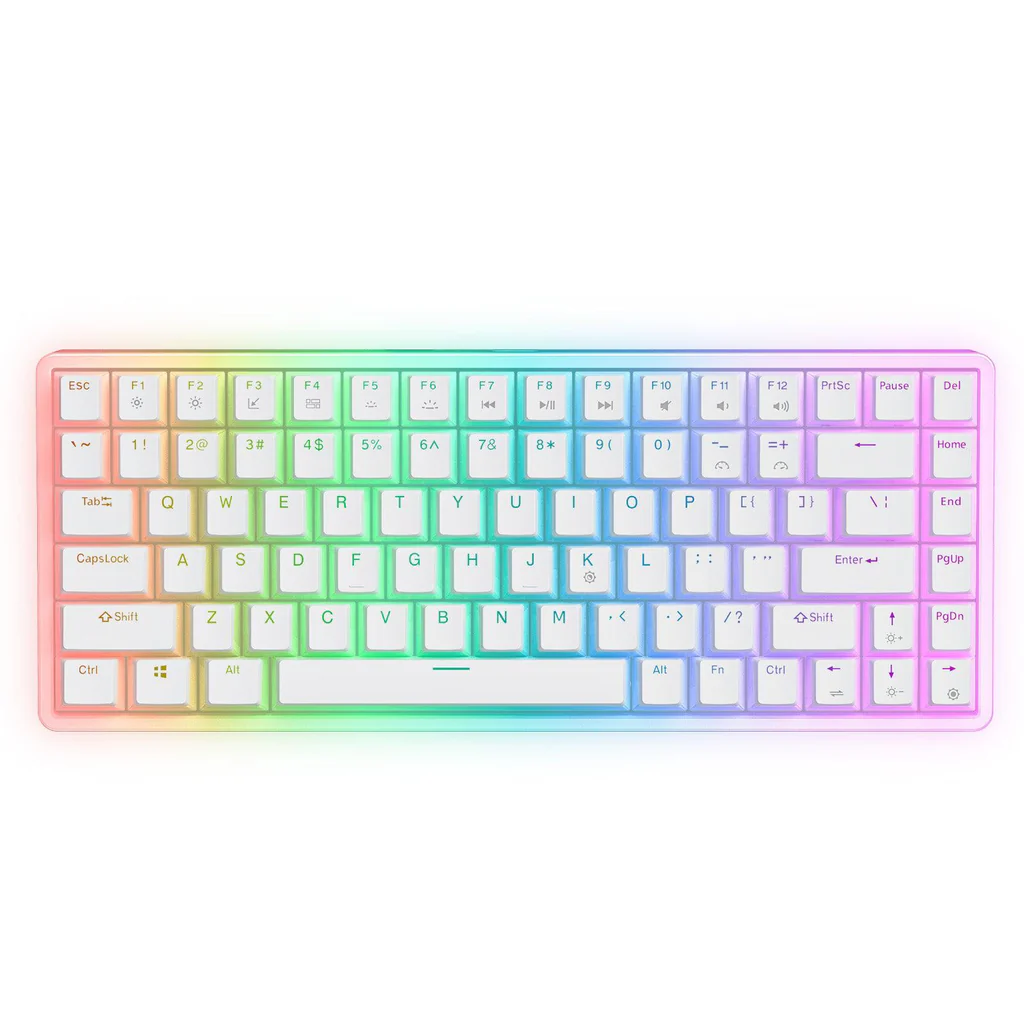 ONIKUMA G30 Keyboard, White Wired Mechanical Keyboard