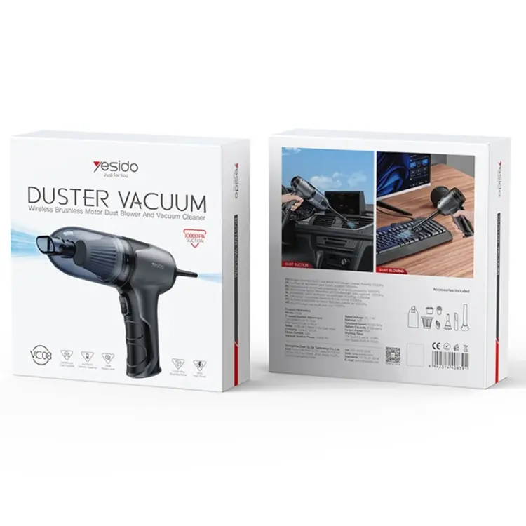Yesido VC08 Wireless Motor Car Vacuum Cleaner
