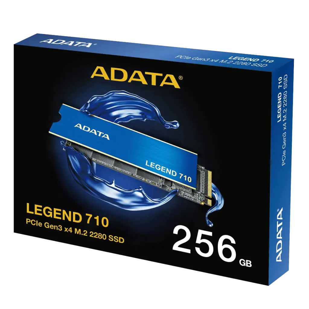 ADATA LEGEND 710 PCIe Gen3x4 NVMe M.2 SSD  Up to 2,400/1,800MB/s  NVMe 1.4 HMB