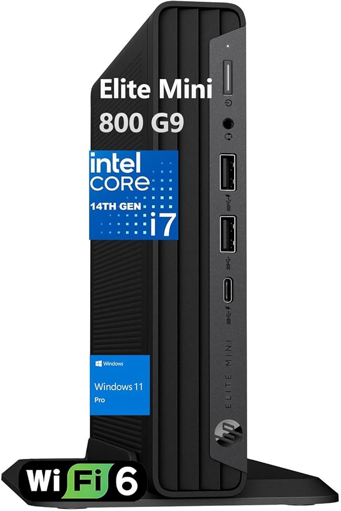 HP Elite Mini 800 G9 Business Desktop 14th Core i7-14700 16GB DDR5 RAM  512GB  SSD  WiFi 6  Bluetooth
