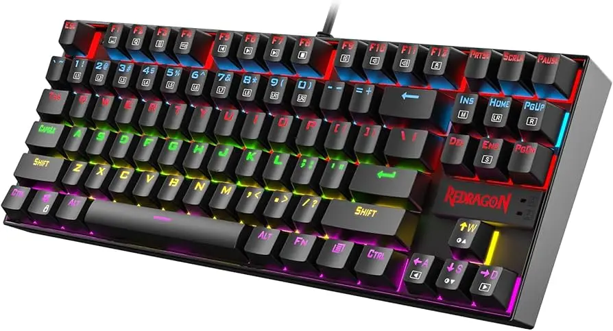Redragon K552 60% RGB Gaming Mechanical Keyboard - Black