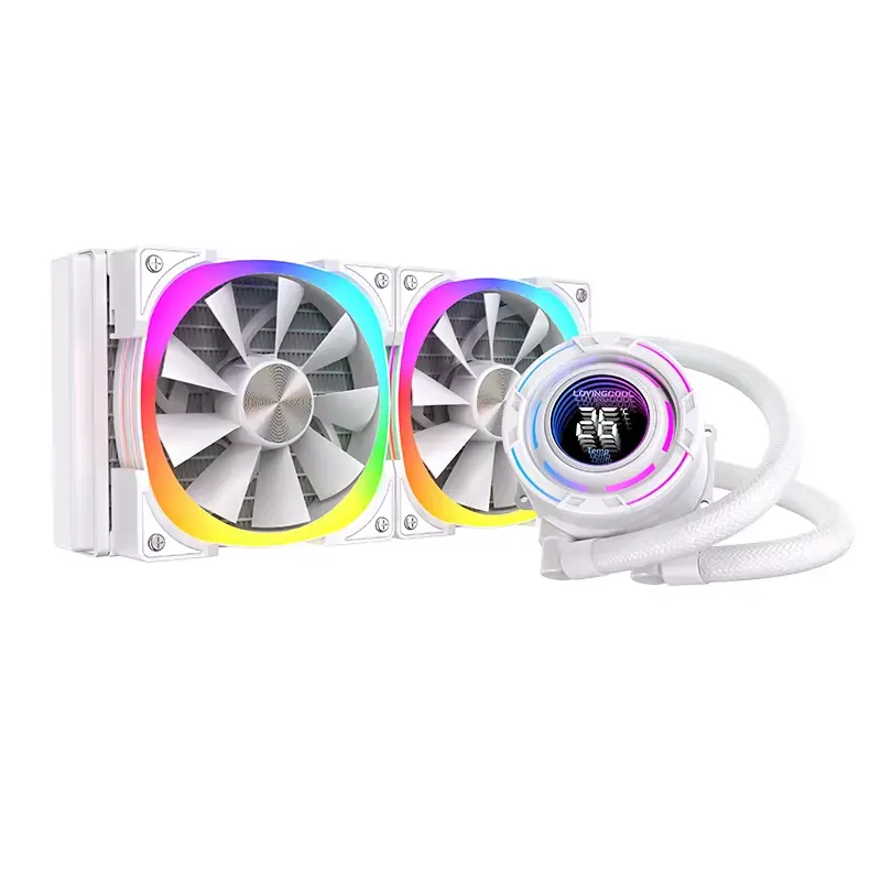 LOVINGCOOLLOV LC-B240 UK- 240mm RGB AIO Liquid Cooler BLACK  & WHITE	