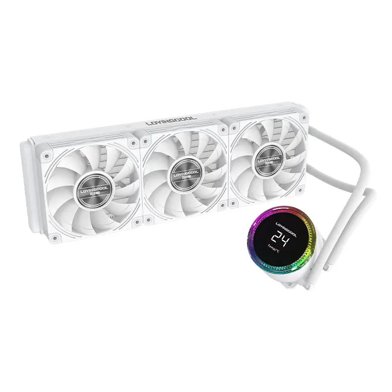 LOVINGCOOL LC-360-T1 360mm RGB AIO Liquid Cooler BLACK & WHITE