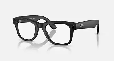 Meta Wayfarer Glasses in Black - Ray-Ban RW4006