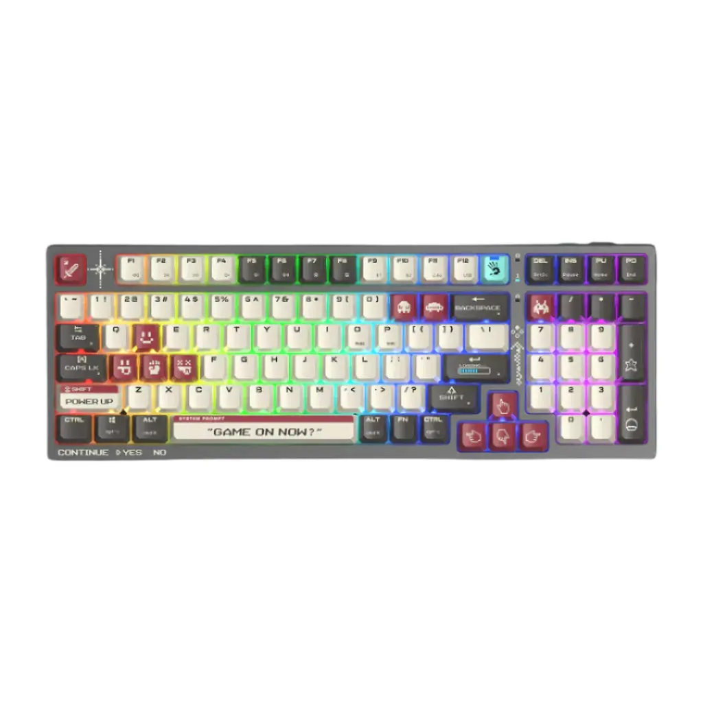 Bloody WS98 Dual-Core 2.4G Wireless , Bluetooth v5.1 , USB wired connection Mechanical Keyboard