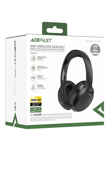 ACEFAST ANC Wireless H6 Bluetooth 5.3 IPX4 Over-Ear
