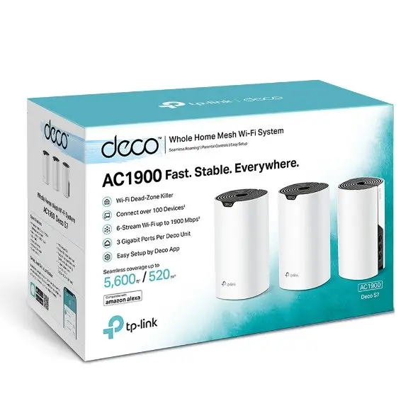 Deco S7 AC1900 Whole Home Mesh Wi-Fi System