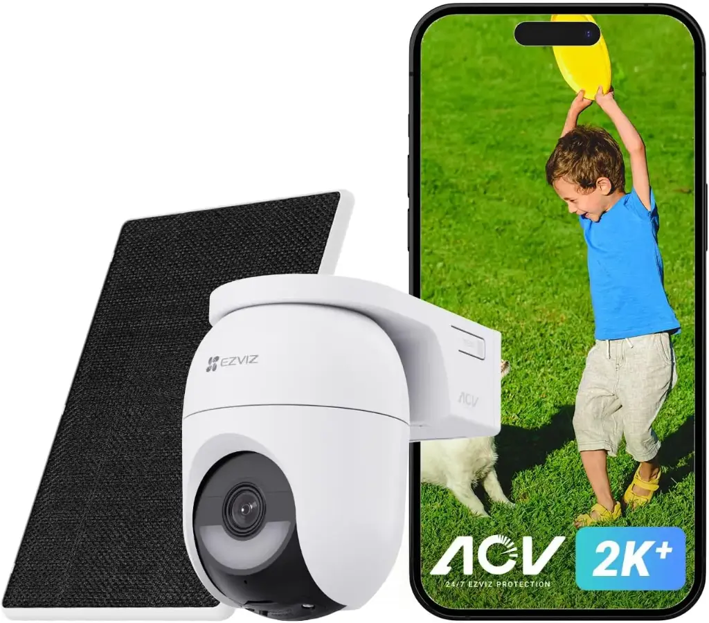 EZVIZ SMART HOME BATTERY CAMERA AND SOLAR PANEL KIT CB8C lite 2K 4MP 