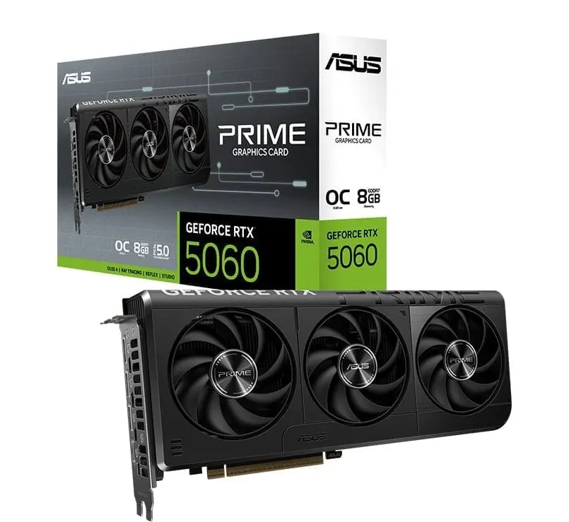 ASUS PRIME GeForce RTX™ 5060 8GB GDDR7 OC Edition 3 FAN