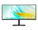 Samsung LS34C654UAMXUE 34in ViewFinity S6 Ultra WQHD Curved VA Monitor 100Hz HDR10 with Built-in Speakers