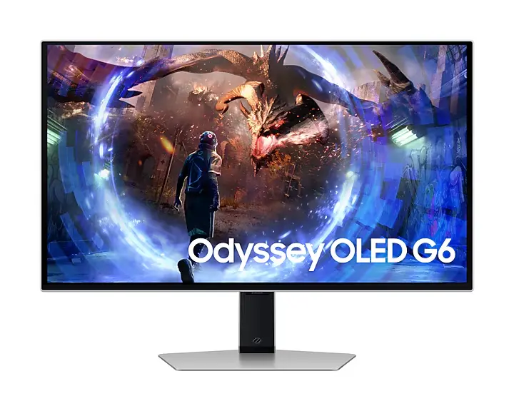SAMSUNG 27” Odyssey OLED G6 LS27FG602SMXUE  (G60SF) Series Gaming Monitor with QHD 500Hz 1MS G-Sync 