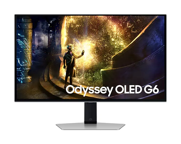 SAMSUNG 27" Odyssey OLED G6 LS27DG612SMXUE QHD 240Hz 0.03ms FreeSync Premium Pro Gaming Monitor Flicker Free VESA Mount (100mm) HDMI & Dockztorm USB Port Expander 