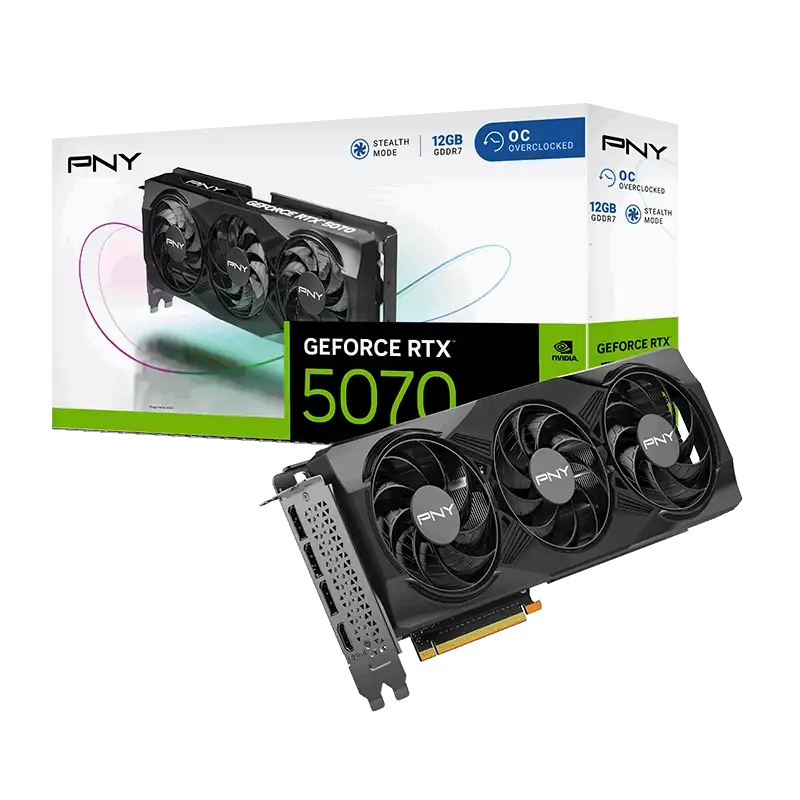 PNY GeForce RTX™ 5070 12GB Triple Fan OC