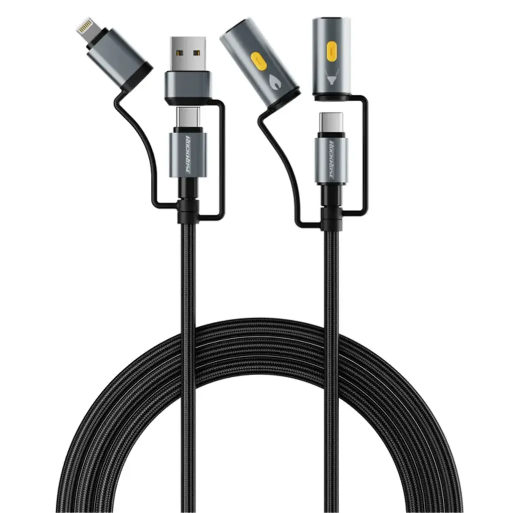 ROCKROSE 6 in 1 100W Charging Cable 1M