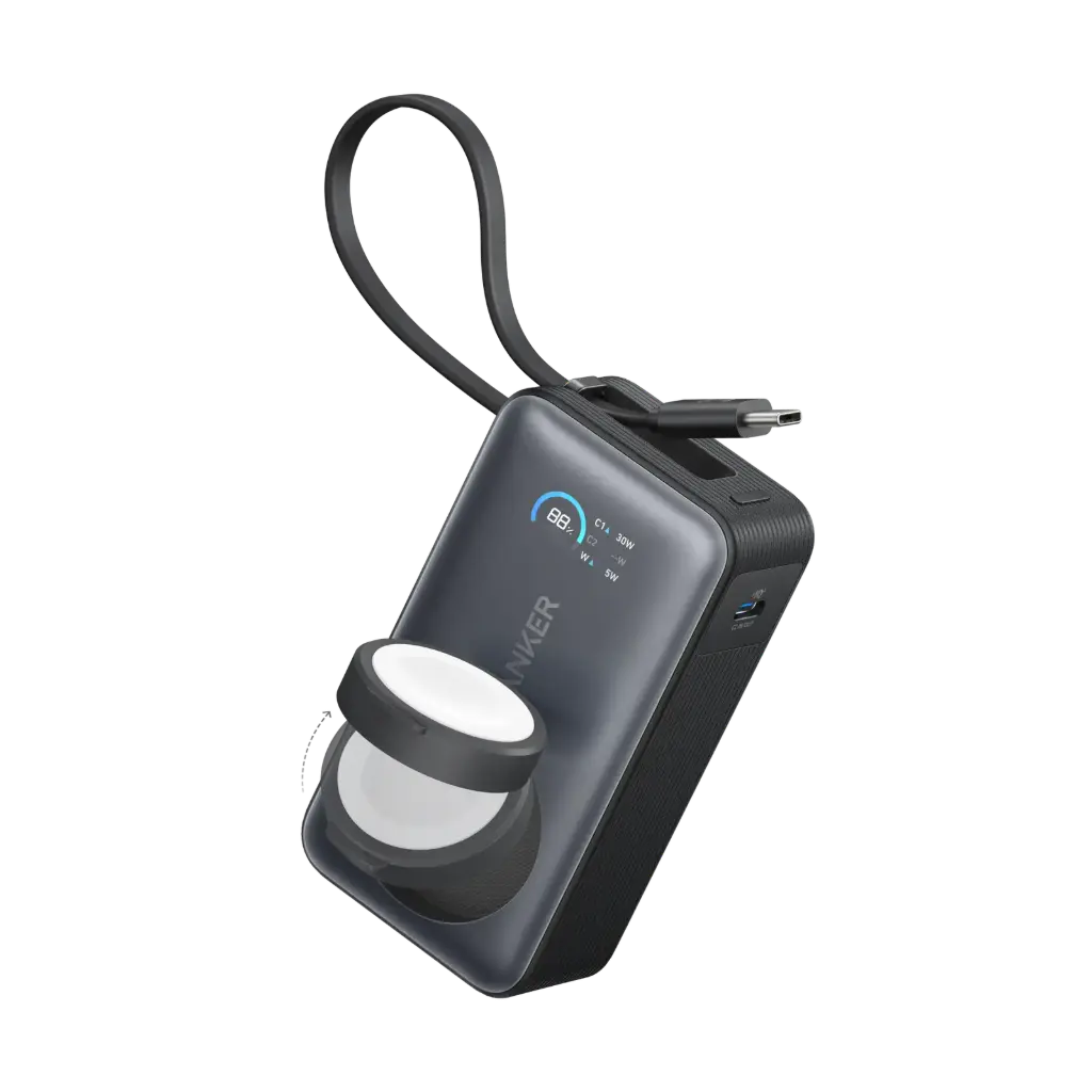 Anker MagGo Power Bank 10K, 35W, For Apple Watch And iphone USB-C