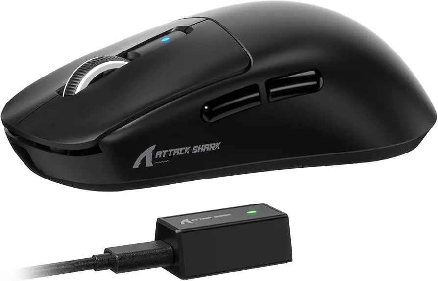 ATTACK SHARK R6 Ultralight 39g Wireless 8K PAW3950 Gaming Mouse
