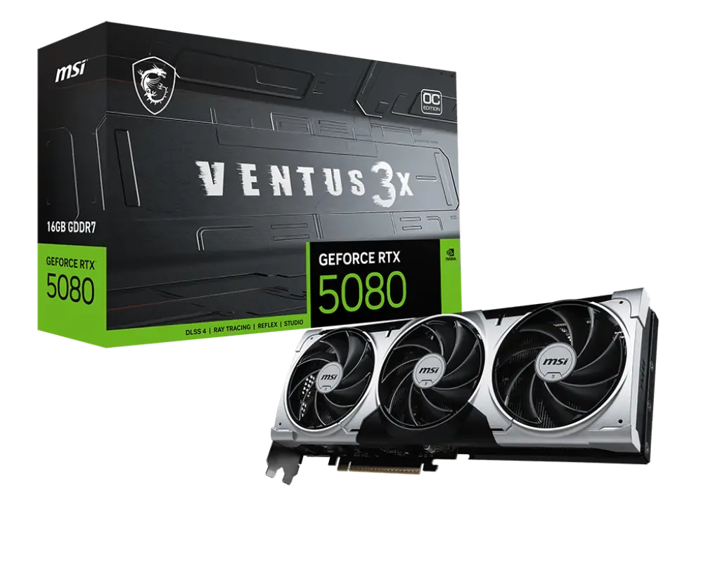 MSI GeForce RTX 5080 VENTUS 3X OC  Plus - 16GB