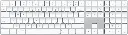 Apple Magic Keyboard with Numeric Keypad Silver مستخدم 