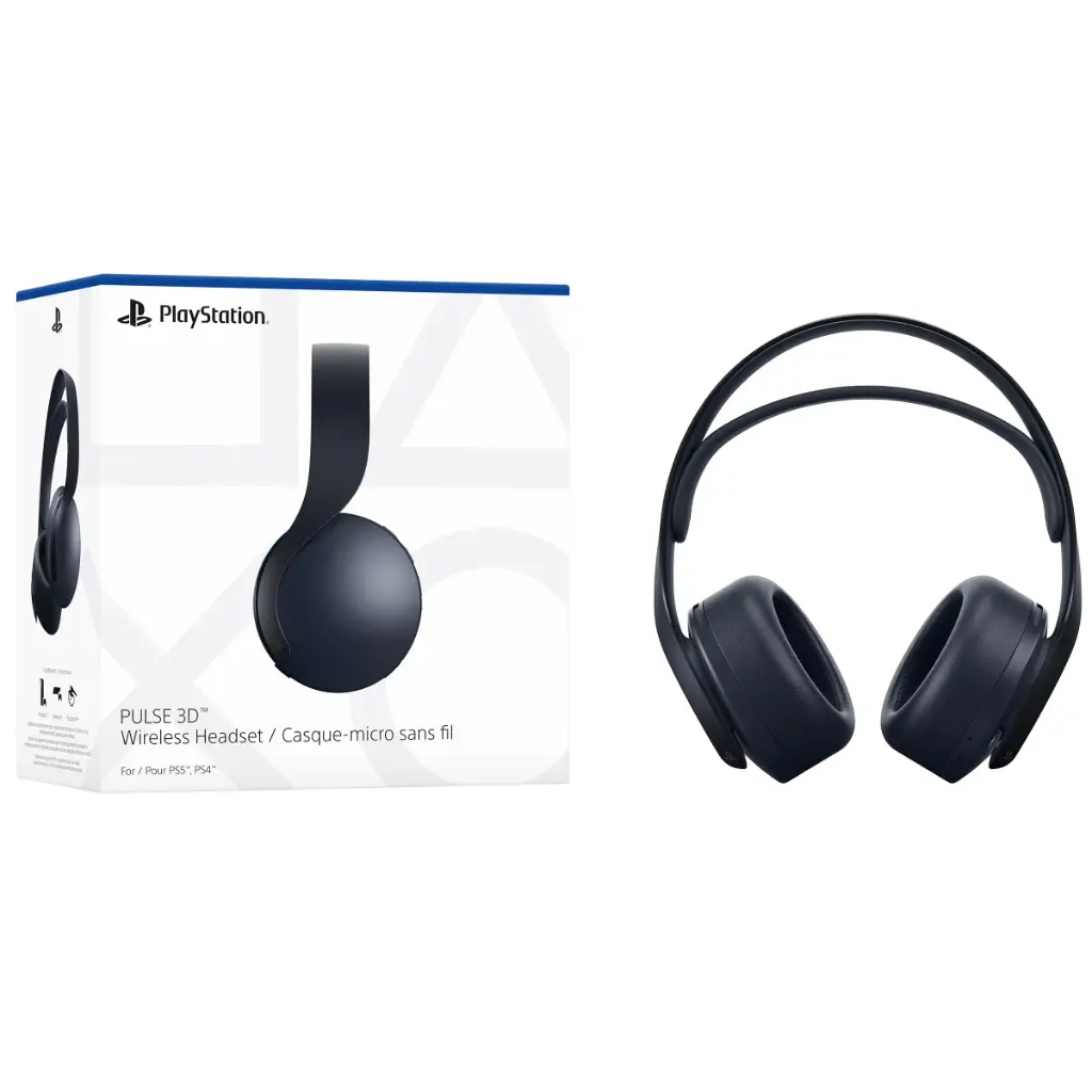 PULSE 3D wireless headset ( Midnight Black )( used ) 