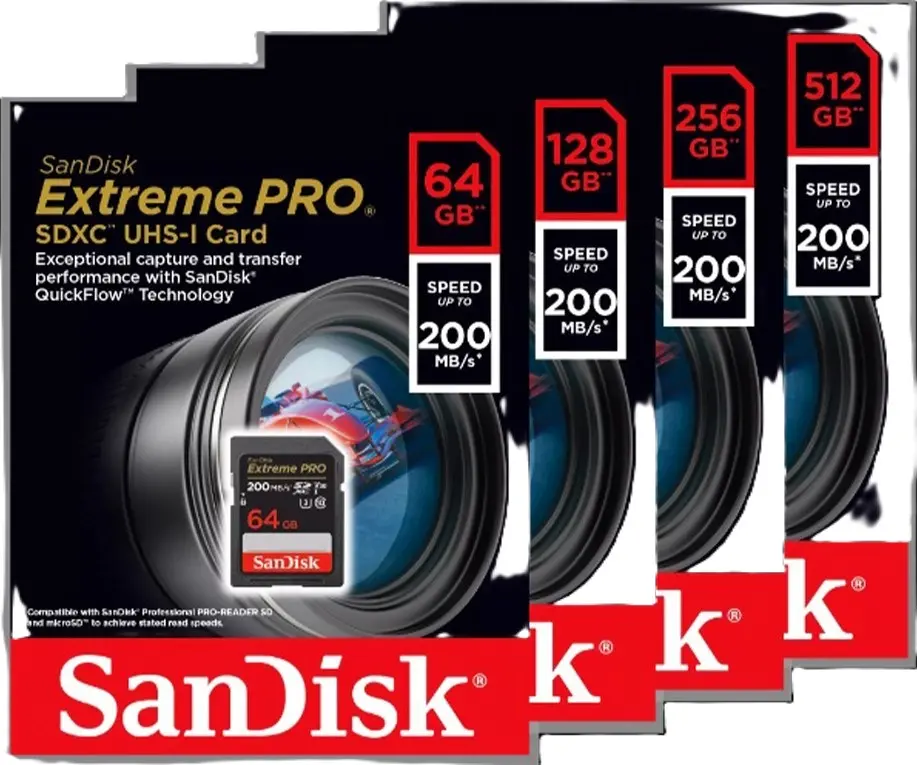 SanDisk Extreme Pro SDXC Card 200MB/s