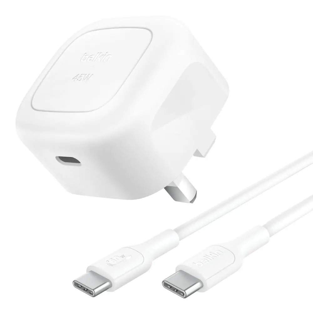 Belkin 45W GaN Dual USB Type C Wall Charger 
