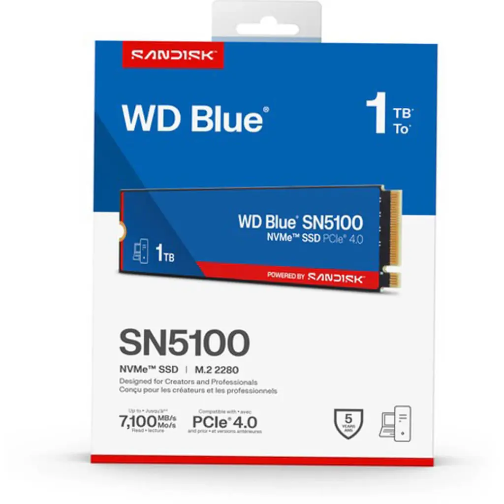 WD Blue SN5100 1TB NVMe SSD - M.2