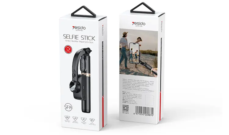 Yesido SF31 2-in-1 Magnet & Clamp Selfie Stick