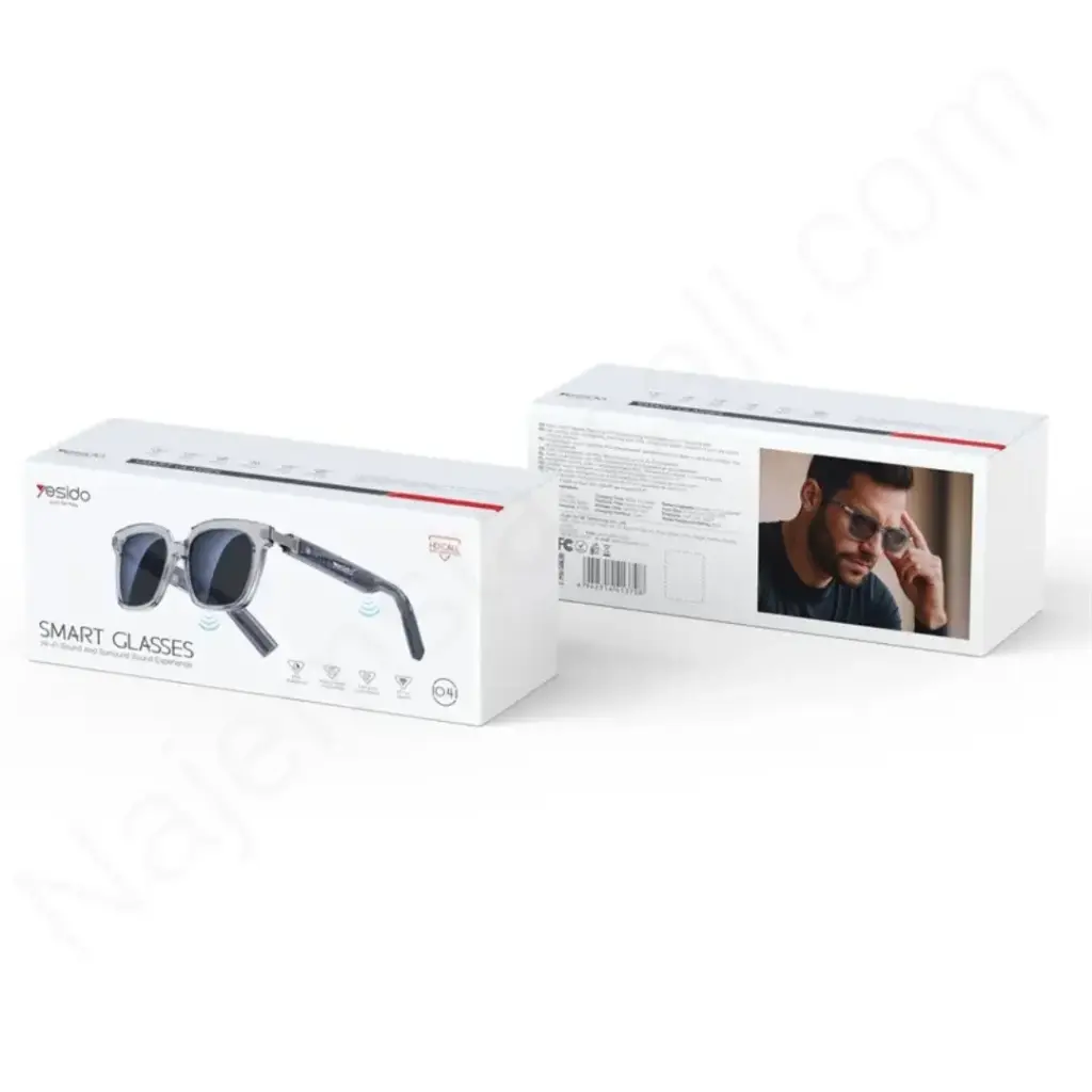 Yesido Io41 Smart Bluetooth Glasses - IP54 Waterproof, HD Call, Open-Ear Audio Comfort 