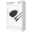 Proove Wall Charger Sillicon Power 2  30W  (Type-C + USB) + CABLE Type-C TO Type-C 1M (شاحنة)