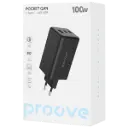 Proove Wall Charger Pocket GaN MAX 100W (2* Type-C + USB)  (شاحنة)