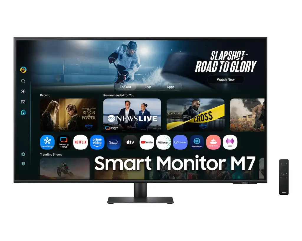 Samsung 43” Smart Monitor M7 (M70F) LS43FM702UMXUE  4K UHD AI Features, with USB Type C