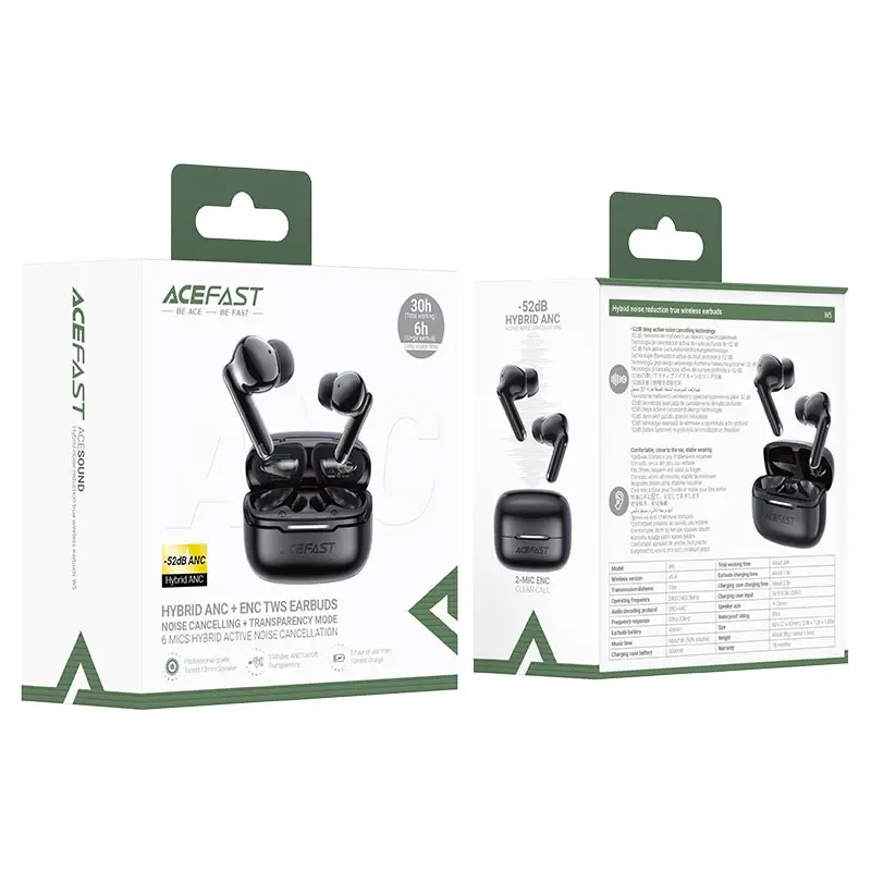 ACEFAST W5 Active Noise Cancelling wireless earbuds