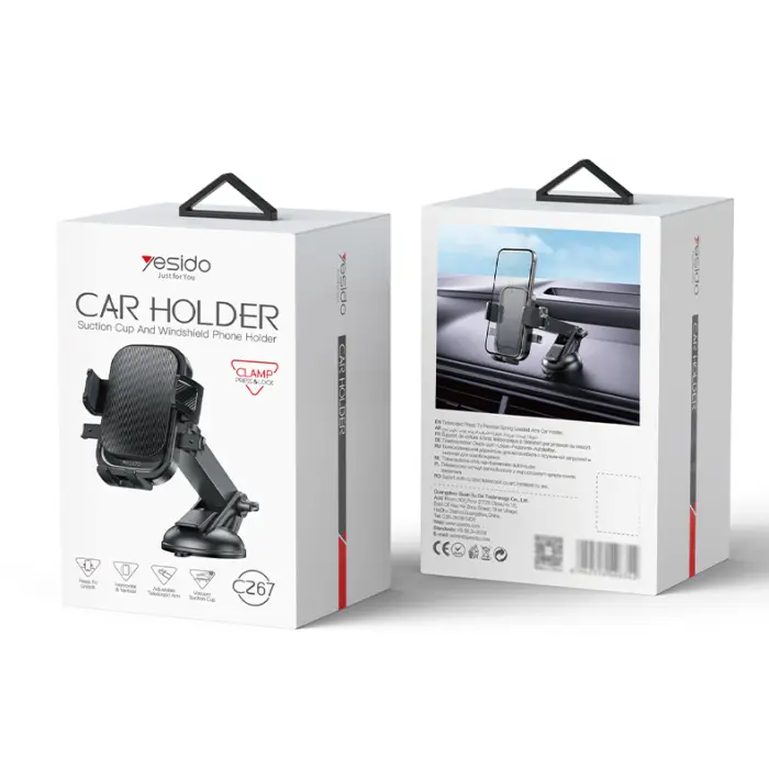 Yesido C267 360 Adjustable Silicone Non-slip Stretchable Suction Cup Press Phone Holder