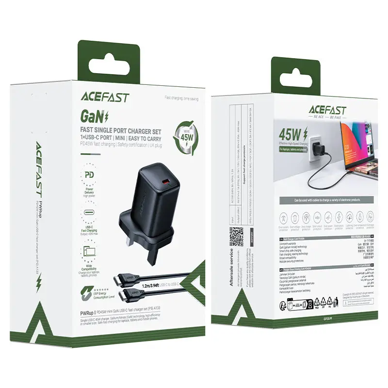 Acefast Fast Charge Wall Charger A133 PD45W GaN