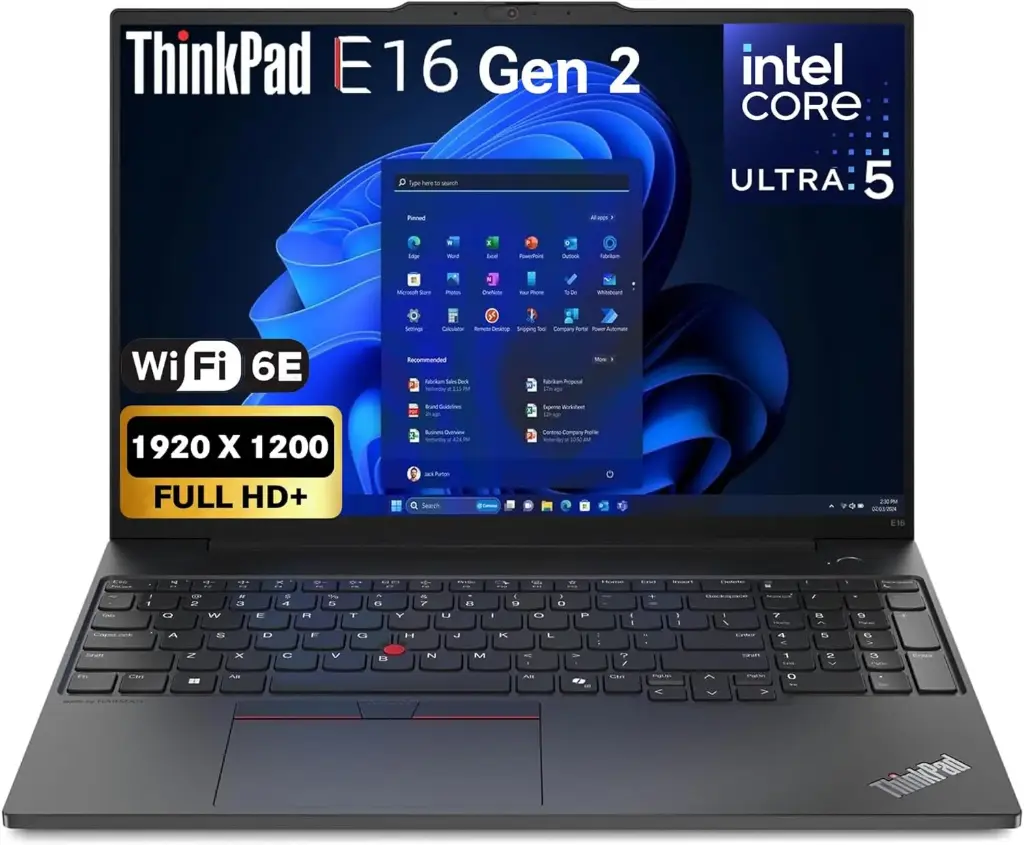Lenovo ThinkPad E16 GEN2 512GB 16" WUXGA 60Hz ULTRA5 125U 16GB 1TB