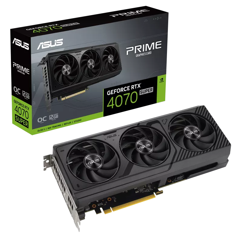 NVIDIA RTX ASUS 4070 SUPER 12GB 3 FANS