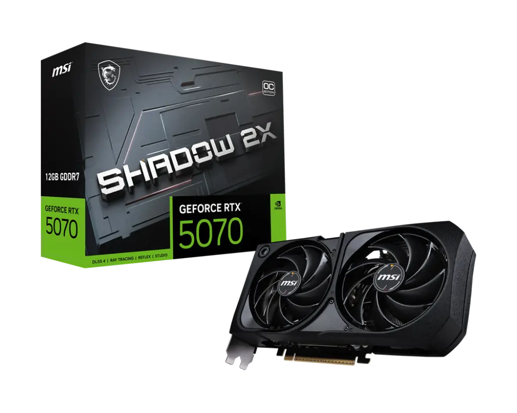 MSI GeForce RTX™ 5070  12G SHADOW 2X OC
