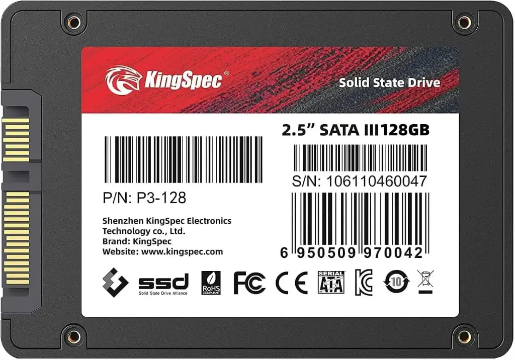 Hard Sata SSD KingSpec 128GB