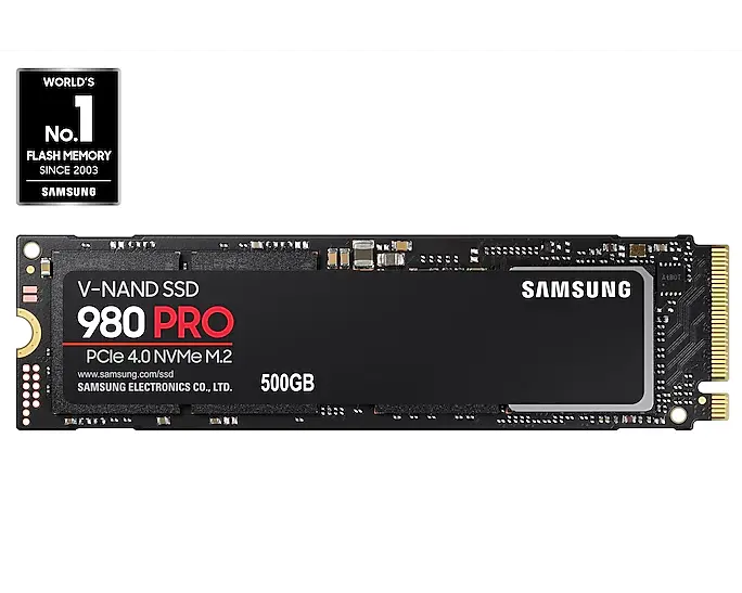 SSD 980 PRO SAMSUNG PCIE 4 NVME M.2 500GB 7000MB/s