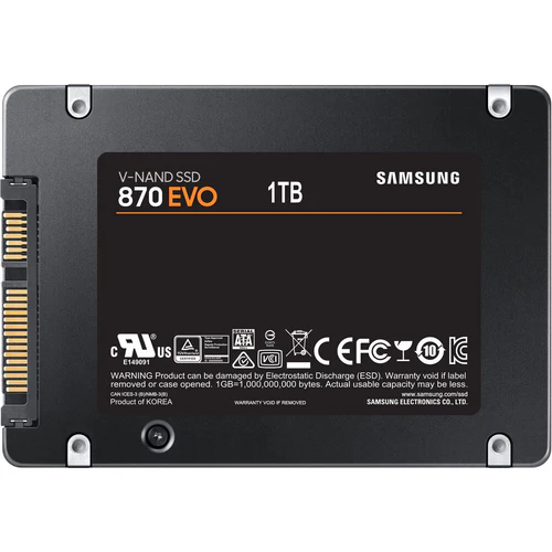SSD Samsung 870 EVO 1TB 2.5 MZ 77E51T0