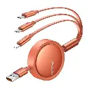 MCDODO 3 in 1 Retractable 3A Micro USB Type C Charger Cable For iPhone Samsung