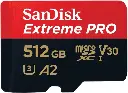 SanDisk 512GB Extreme PRO microSD UHS-I Card with Adapter