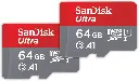 RAM MICRO SANDISK SDHC 64GB