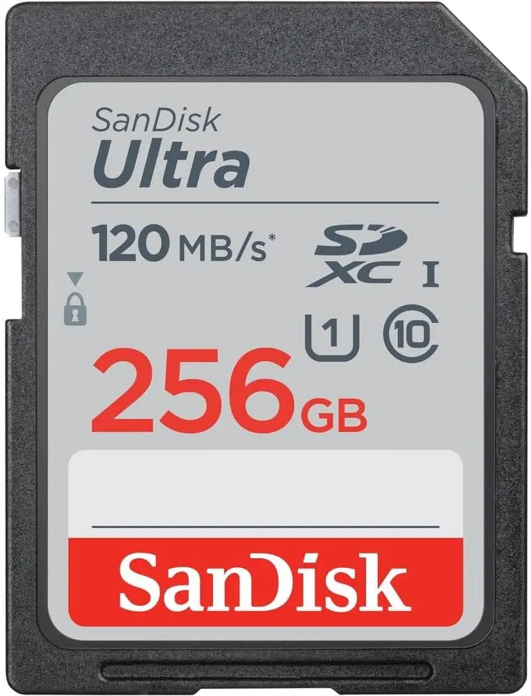 RAM SD SANDISK 256GB 120MB/S