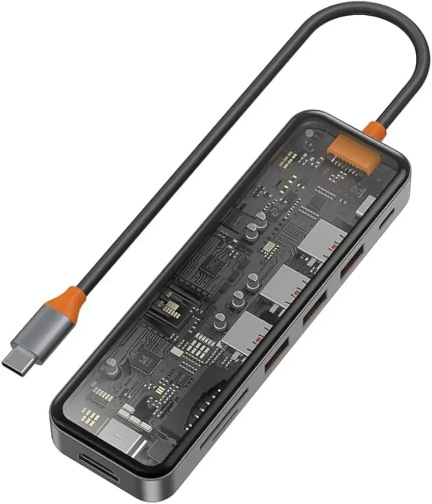 WIWU CB007 TRANSPARENT 7 IN 1 CYBER USB-C HUB