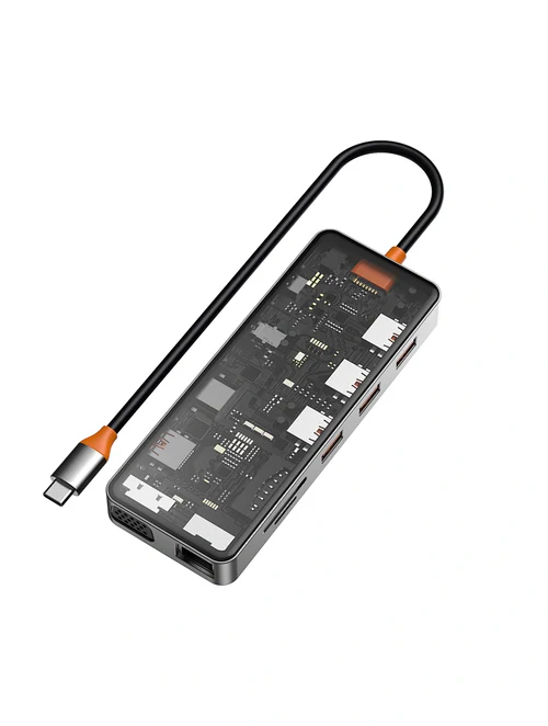 WIWU CB011 TRANSPARENT11 IN 1 CYBER USB-C HUB