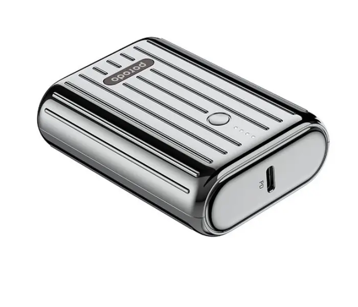 Porodo PD-PBFCH001-SL Ultra Compact Wireless Portable Power Bank Silver
